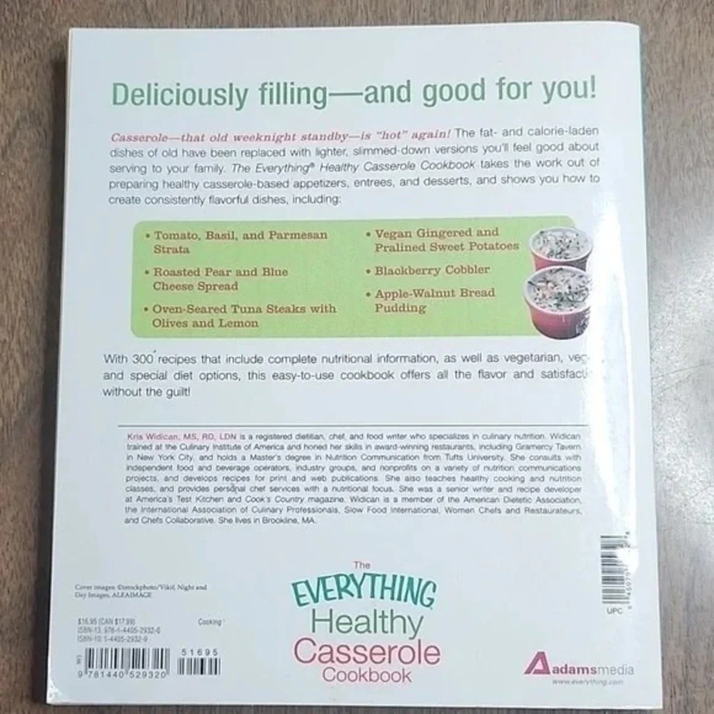 The Everything Healthy‎ Casserole Cookbook by Kristen Widican, Paperback
